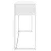 vidaXL Console Table White 41.7 in.x13.8 in.x29.5 in. Steel - 4 of 4