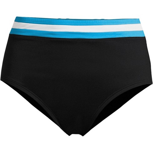 Lands' End Women's Chlorine Resistant Pocket High Waisted Bikini Swim  Bottoms : Target