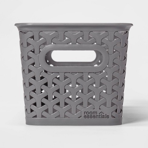 Y-weave Half Medium Decorative Storage Basket Gray - Room Essentials ...