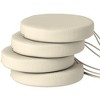 Outsunny Outdoor Chair Cushions Set of 4, Round Seat Cushions for Dining Chairs Bistro Chairs with Machine Washable Cover, 15" x 15" x 3" - 4 of 4