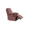 Velvet Manual Recliner Chair with Tufted Cushion Back & Pillow Top Arms - 2 of 4