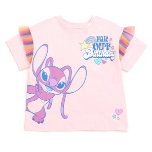 Disney Minnie Mouse Princess The Little Mermaid Moana Lilo & Stitch Frozen Birthday Girls T-Shirt Kid to Big Kid - 1 of 4