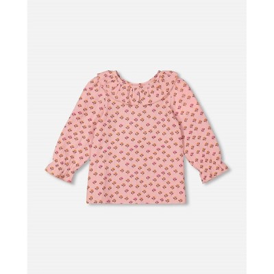 Girl ' Tulip Printed Muslin Blouse - Deux par Deux