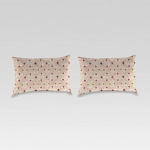 2pk Outdoor Wicker Pillow Set - Jordan Manufacturing - 1 of 3