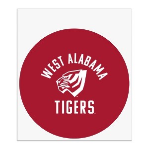 University of West Alabama Tigers Logo Automotive Car Window Locker Circle Bumper Sticker - 1 of 4