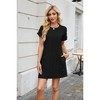 Womens Summer Dresses Fashion 2025 Short Sleeve Spring Mini Dress Casual Beach Vacation Clothes Dresses - 2 of 4