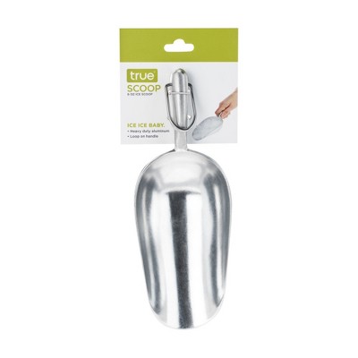 Heavy Duty Aluminum Ice Scoop with Loop Handle, 6 oz