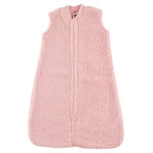 Hudson Baby Infant Girls Plush Sleeping Bag, Sack, Blanket, Pink Faux Shearling - 1 of 1