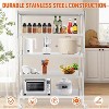 Stainless Steel Shelves, Heavy Duty Adjustable Shelf Unit with Adjustable Height and Vent Holes for Kitchen - 4 of 4