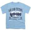 Grand Teton National Park Classic Kids T Shirt For Youth Light Blue - 2 of 4