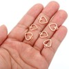 Unique Bargains Metal Bulk Elegant DIY Crafts Jewelry Making Heart Pendant 100 Pcs - 4 of 4