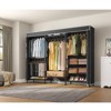 VIPEK V10C Plus Portable Closets Heavy Duty Clothes Rack Covered Wardrobe Closet, Black Clothing Rack with  Cover - 4 of 4