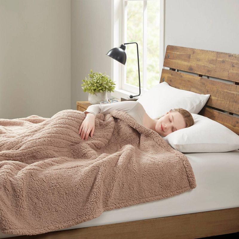 Faux Shearling Electric Blanket, 3 of 10
