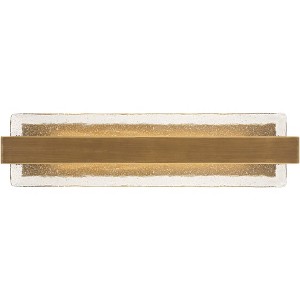 Possini Euro Design Possini Euro Cascadia 23 1/2" Wide Brass and Glass LED Bath Light - 1 of 4