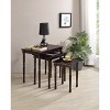 19" 3-PC Rectangular Nesting Table Cherry - Ore International: Hardwood, Space-Saving Design, Easy Separate - 3 of 4