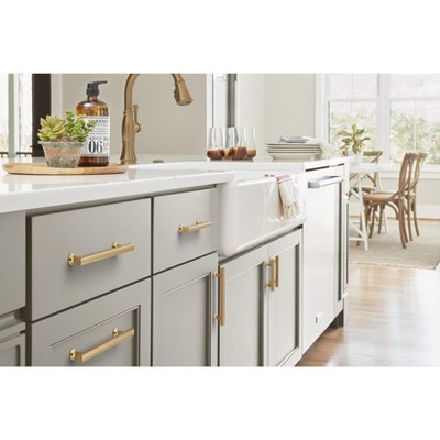 Champagne Bronze 5-1/16 Inch Modern Cabinet Pull