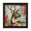 SEVOBAL Wall Art Vintage Reindeer Bell Framed Art Set for Living Room Bedroom and Holiday Decor, Black, 14"*1"*14" - 2 of 4