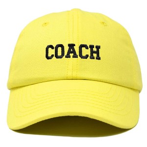 Dalix Coach Embroidered Sports League Baseball Cap Adjustable Dad Hat Mens - 1 of 4