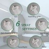 6 Spray Settings High Pressure Shower Head 5" Rain Fixed Showerhead - 4 of 4