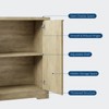 Fluted Buffet Sideboard Cabinet with Storage,2 Doors & Adjustable Shelf,Handle,Spacious Tabletop - 4 of 4