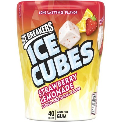 Ice Breakers Ice Cubes Strawberry Lemonade Gum - 3.24oz