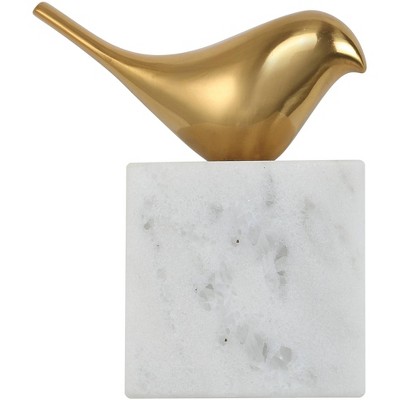 Uttermost Flying Solo 7" High Gold Bird Wall Decor