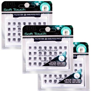 Ardell Professional Soft Touch Lashes Trios - 66464 - Med Black - (Pack of 3) - 1 of 3