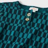 Baby Boys' Checkered Cozy Ribbed Top & Bottom Set - Cat & Jack™ Green - image 3 of 4