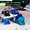 Vtopmart 2 Pack Hat Organizer for Baseball Caps, Stackable Clear Hats Display Case with Drawer, Sliding Tray and Magnetic Door, Each Holds 12 Hats - 3 of 4