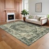 Washable Living Room Area Rug Large Vintage Printed Accent Carpet Non Shedding Oriental Distressed Floor Cover Foldable Indoor Mat - 3 of 4