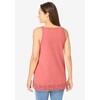 Woman Within Plus Size Lace-Trim V-Neck Tank - 3 of 4
