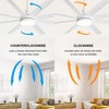 Airsurfer 65" Modern Indoor Ceiling Fan with Dimmable LED Light, Reversible Motor, Remote Control, Large Blade Span for Spacious Rooms - 3 of 4