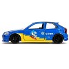 1997 Honda Civic Type R Blue Metallic with Graphics "Sonic the Hedgehog" (1991) Video Game 1/32 Diecast Model Car by Jada - 3 of 4