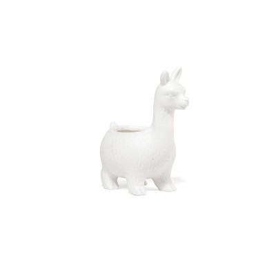 Lloyd the Llama Decorative Vase White