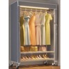VIPEK R1LC Clothes Rack with Cover, Heavy Duty Garment Rack with Dimmable LED Lights, Metal Clothing Rack with Wheels, Closet with Cover - 2 of 4