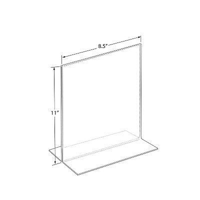 Clear Acrylic Vertical Desktop Sign Holder 11" x 14"