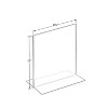 Azar Sign Holders 8.5" x 11" Clear Acrylic 10/Pack (152714) - 2 of 4