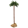 vidaXL Modern Tropical Artificial Palm Tree with LEDs- Indoor/Outdoor Green and Brown PVC Decorative Tree with 200 LED Lights - 2 of 4