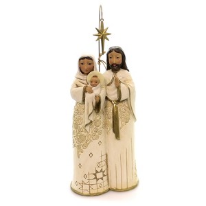 Jim Shore 11.25 In Behold & Believe Golden Garland Holy Family Figurines - 1 of 2