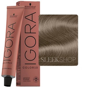 Schwarzkopf Professional Igora Color10 (8-11 Color) Light Blonde Cendre Extra -10 Minute Hair Color Dye, Ten Minute Processing Haircolor Dye - 1 of 3