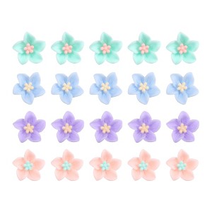 Unique Bargains Girl's Mini Flower Hair Clips 20 Pcs - 1 of 4