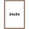 PosterPalooza | Slim Profile Gold Picture Frame - UV Acrylic, Foam Board Backing, Hanging Hardware - 2 of 4