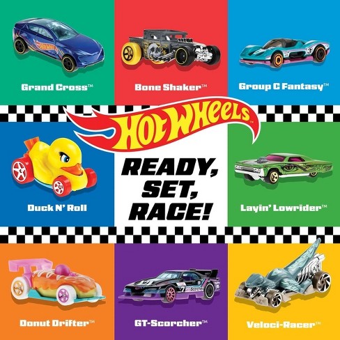 Hot Wheels Ready Set Race by Mattel Board Book