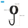 Unique Bargains Stainless Steel Anti-Rust Adjustable Closet Pipe Rod Hooks 12 Pcs - 2 of 3