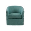 Sapphtopaz Accent Chair Swivel Chair Wood Frame Arm Chair Lounge Chair Modern Living Room Chair Comfy Chair for Living Room - 3 of 4