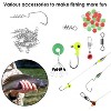 iMounTEK "188-Piece Portable Fishing Accessory Kit with Hooks, Sinkers, Lures, Weights & Tackle Box"Transparent - 4 of 4