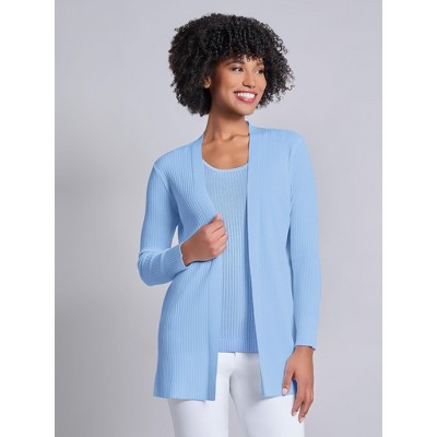 Jones New York Petite Open Front Cardigan