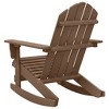 vidaXL Patio Rocking Chair Wood Brown - 4 of 4