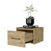 Grungis Wall-Mounted Floating Nightstands with Drawer & Shelf,Wall Mounted Night Stand with Space-Saving for Bedroom Furniture - 4 of 4