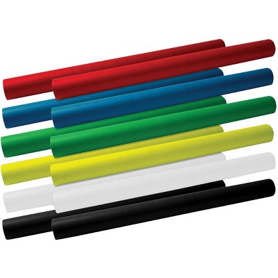 School Smart Fade Resistant Art Rolls, 24 Inches x 12 Feet, Assorted Colors, pk of 12